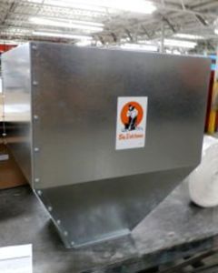 HOPPER EXTENSION,METAL,250#,L/COVER,W/POSITIONER